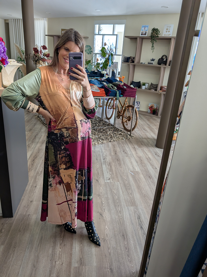 Vestido com faixa tie dye ( + estampas) 6