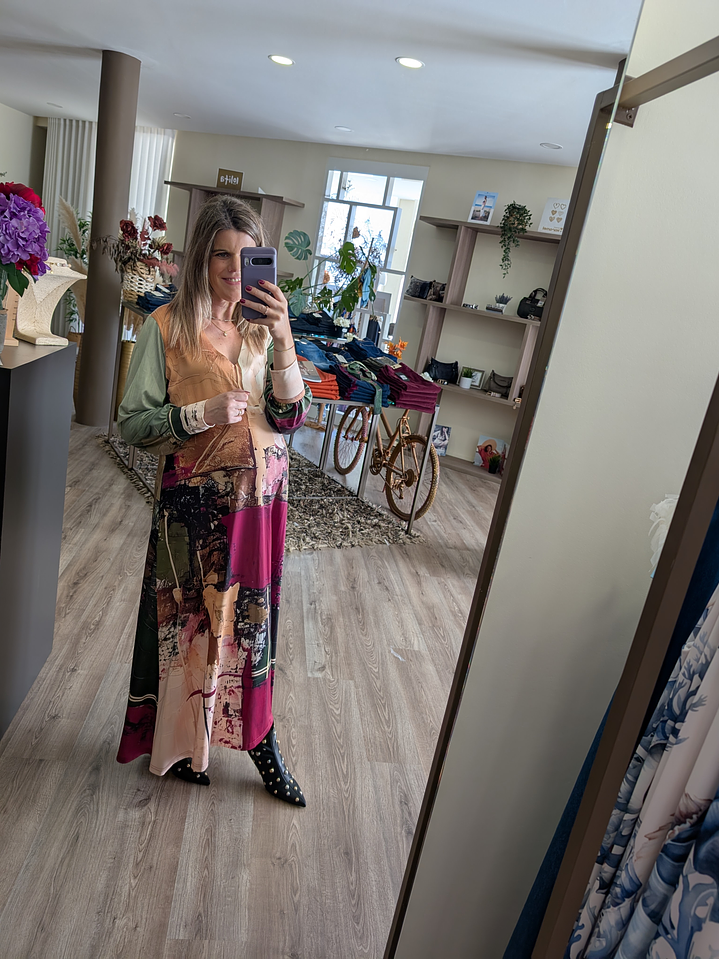 Vestido com faixa tie dye ( + estampas) 7