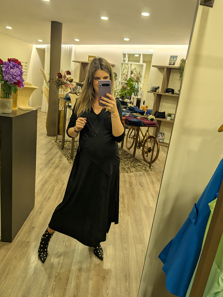 Vestido longo trespasse (+ cores) 5