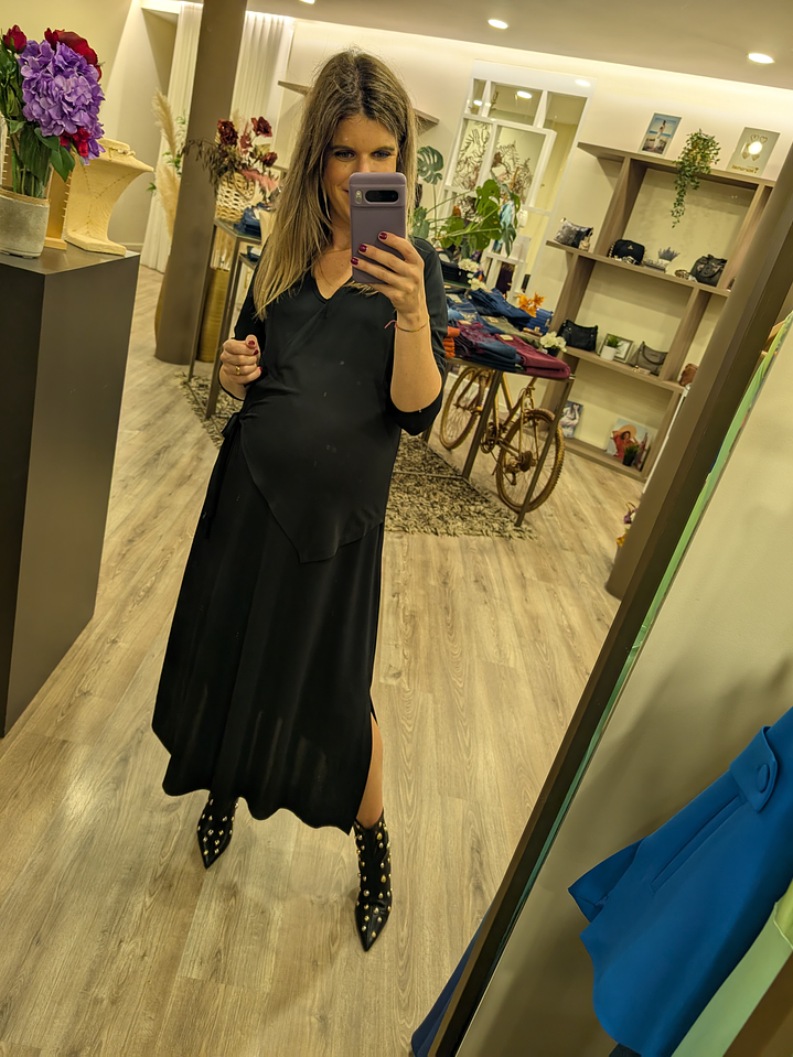 Vestido longo trespasse (+ cores) 7