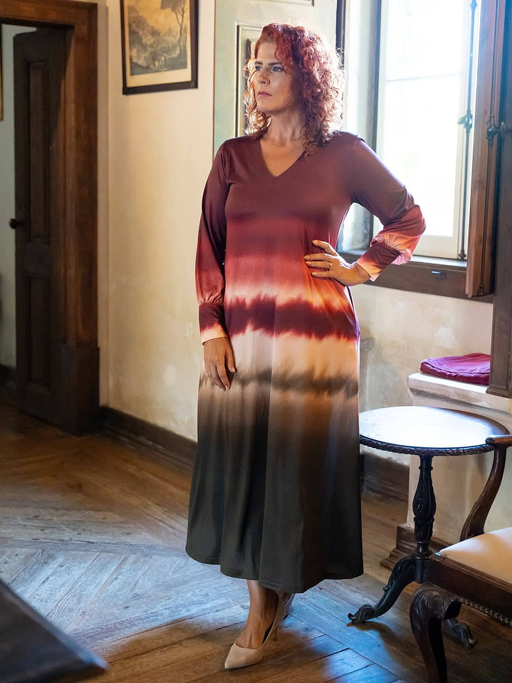 Vestido com faixa tie dye ( + estampas) 1