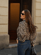 Blusa acetinada animal print - Thumbnail 2