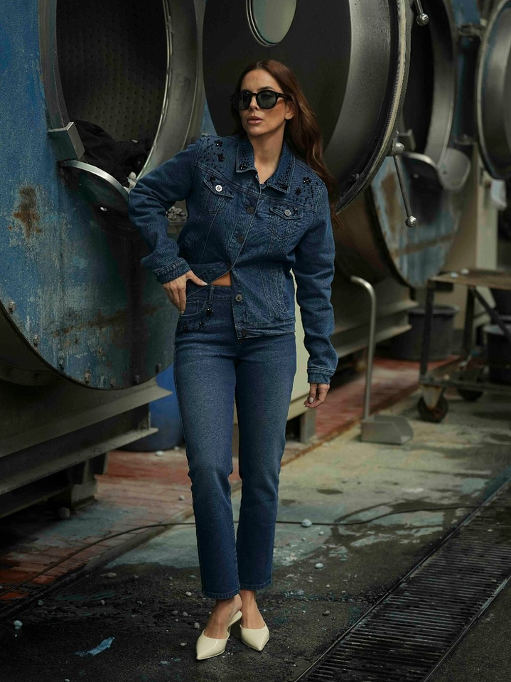 Casaco ganga com aplicações 2