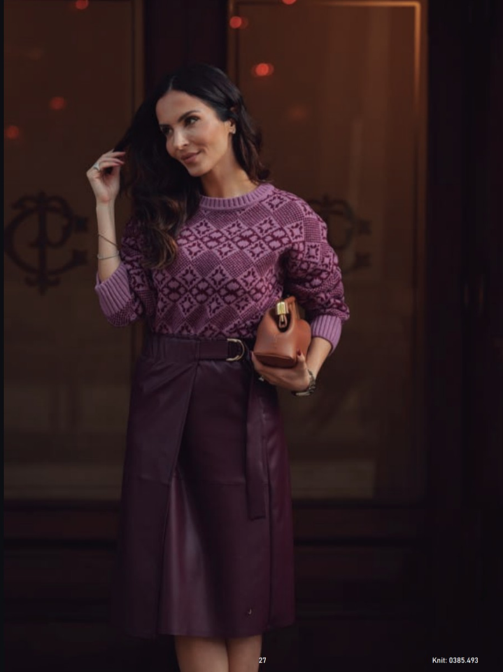 Saia midi efeito pele 1