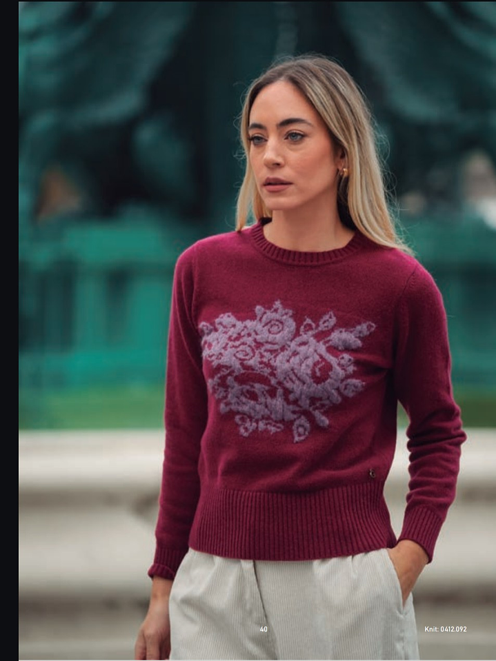 Camisola com desenho jacquard 1