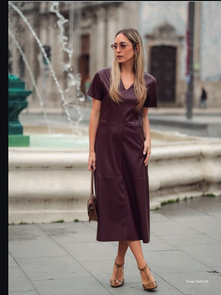 Vestido efeito pele 2