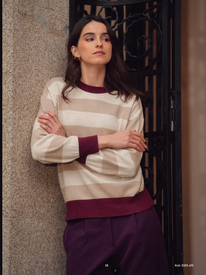 camisola riscas decote redondo 1