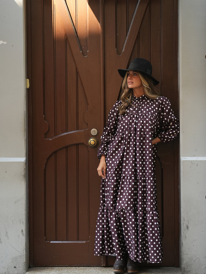 Vestido bohome bolinhas 2