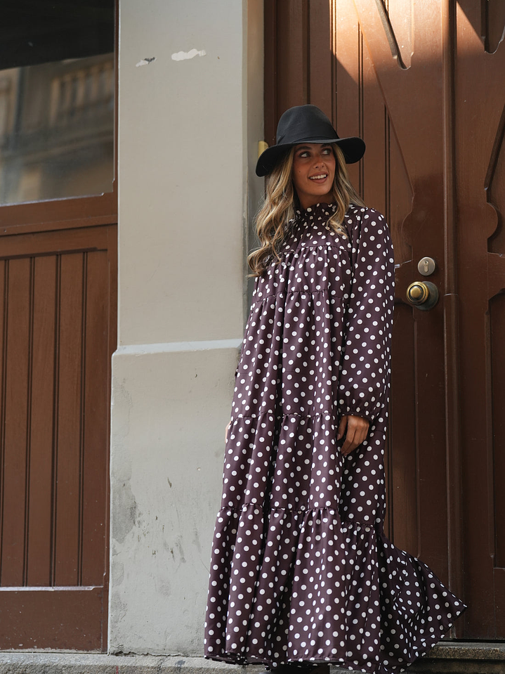 Vestido bohome bolinhas 4