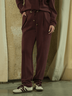 calças training burgundy