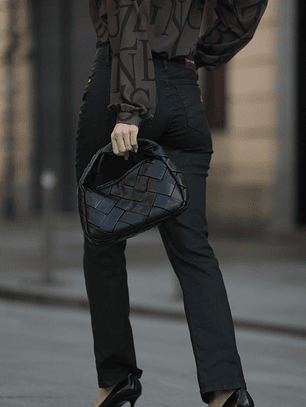 jeans em ecopele skinny