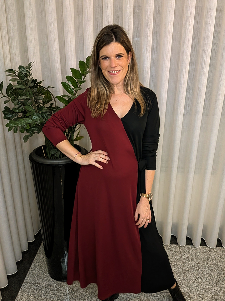 Vestido bicolor ( +cores) 1