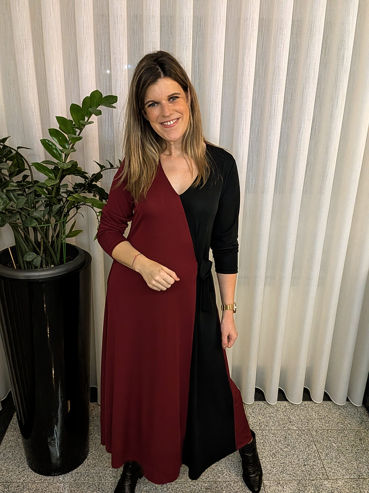 Vestido bicolor ( +cores) 2