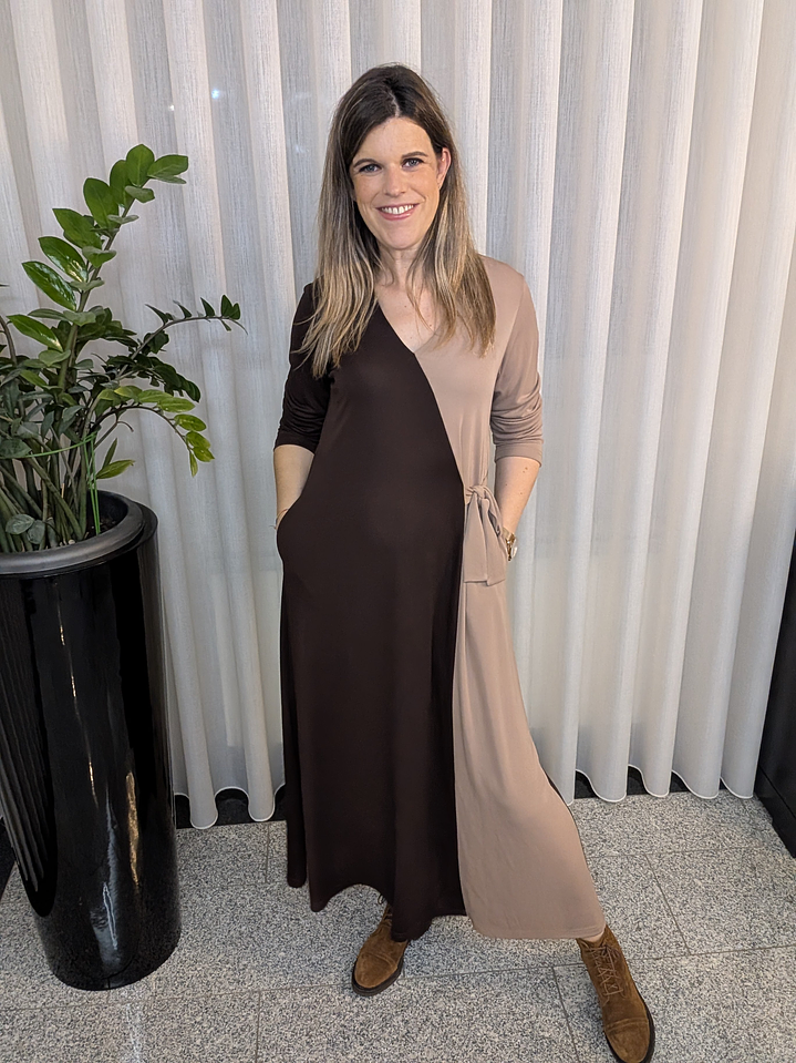 Vestido bicolor ( +cores) 7