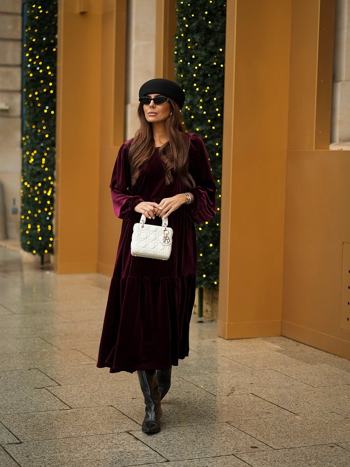 Vestido Veludo Bohome 3