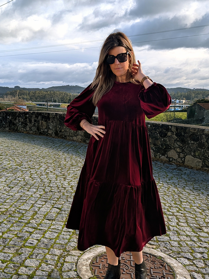 Vestido Veludo Bohome 4