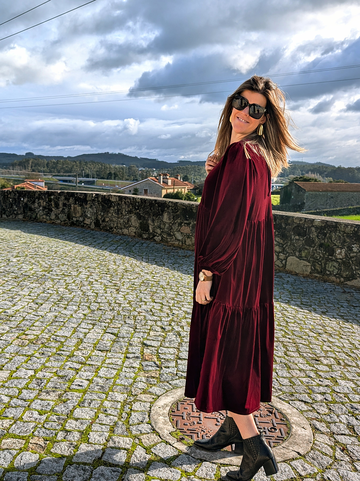 Vestido Veludo Bohome 5