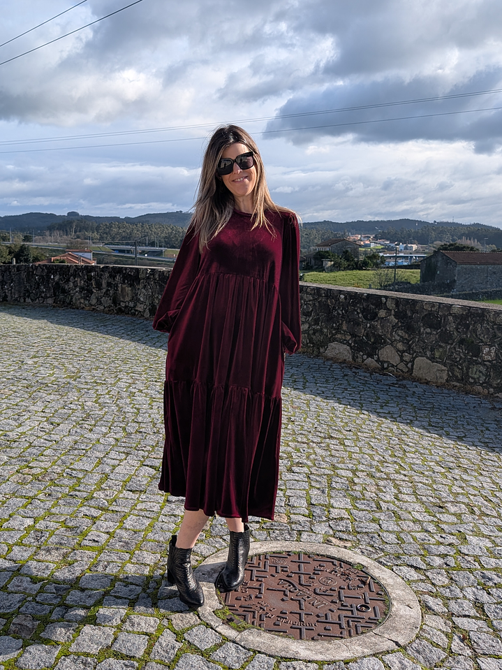 Vestido Veludo Bohome 8