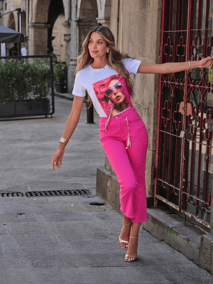 Calça Cropped Flare/Big Zone