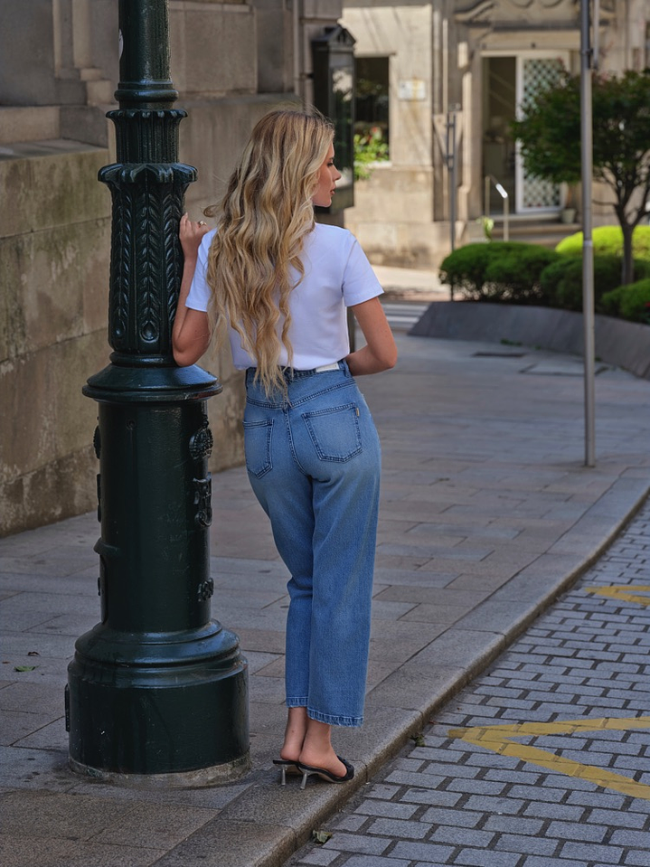 Calça Straight Cropped/Big Zone 3