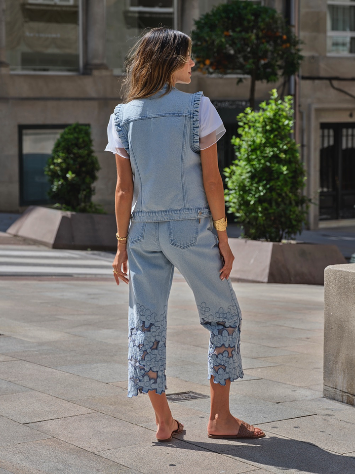 Calça Straight Cropped/Big Zone 2