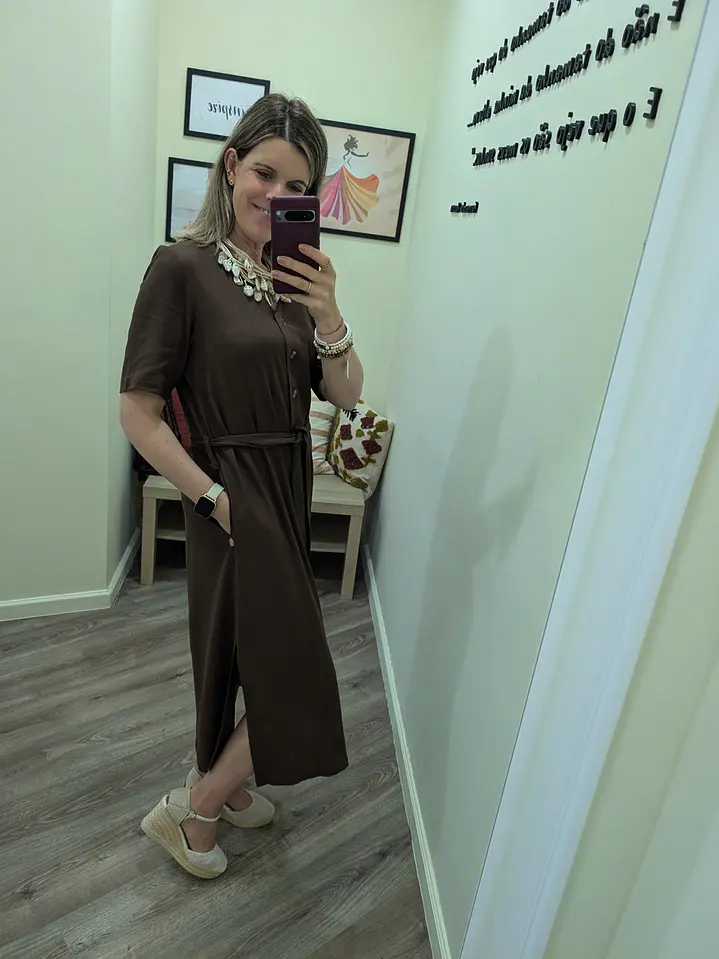 Vestido Castanho/Modelite  2