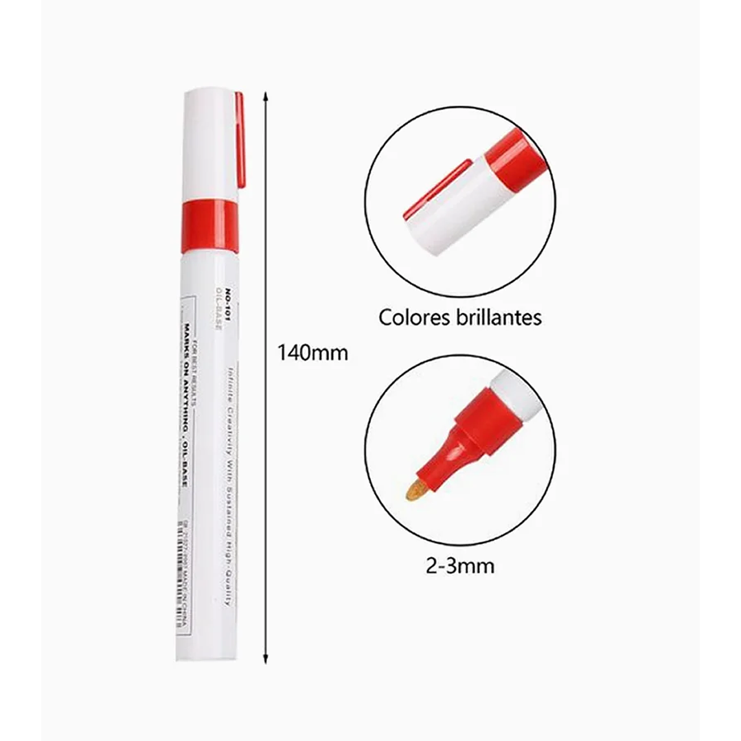 Marcador Permanente - Rojo 1
