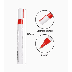 Marcador Permanente - Rojo