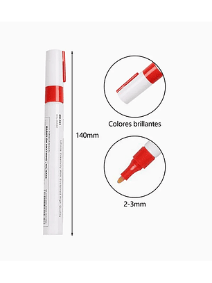 Marcador Permanente - Rojo