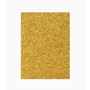 Goma Eva Glitter Paquete de 10 unidades - Amarillo claro