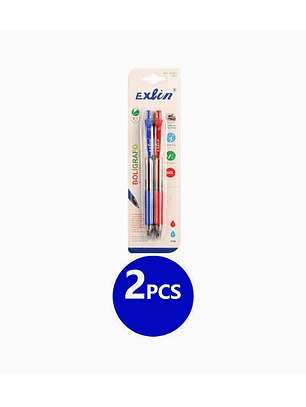 Bolígrafo Neutral Rojo y Azul