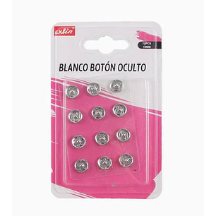 Blanco Botón Oculto