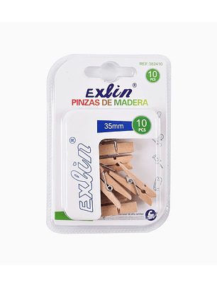 Pinzas de Madera 10pcs
