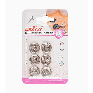 Blanco Botón Oculto