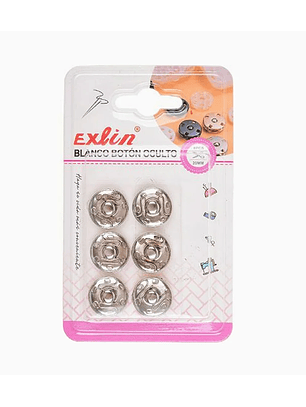 Blanco Botón Oculto