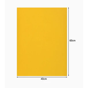 Goma Eva Lisa Paquete de 10 unidades - Amarillo claro
