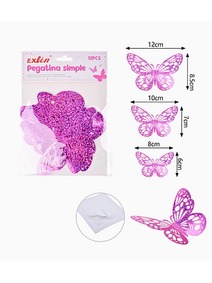 Pegatinas Decorativas de Mariposas Exlin - Diseño 8