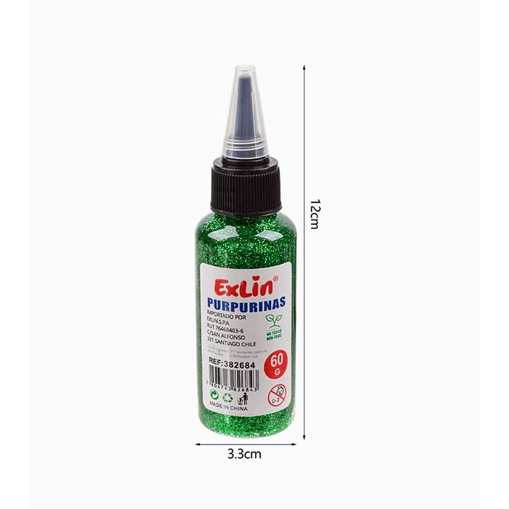 Purpurinas Glitter de Colores - Verde 1