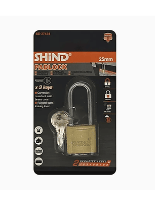 Candado Shind 25mm