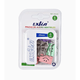 Pinzas de Acero Colores Surtidos 6pcs