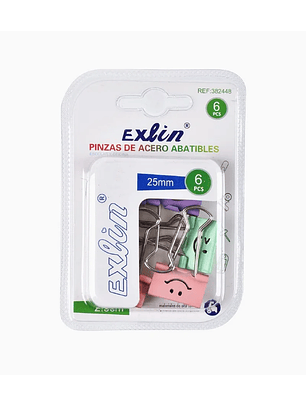 Pinzas de Acero Colores Surtidos 6pcs