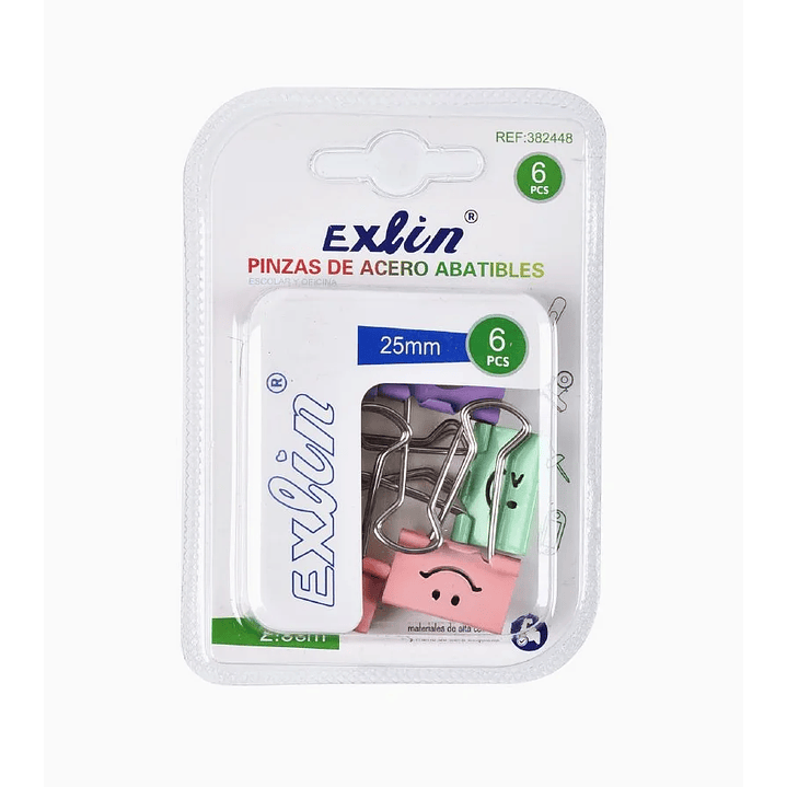 Pinzas de Acero Colores Surtidos 6pcs 1