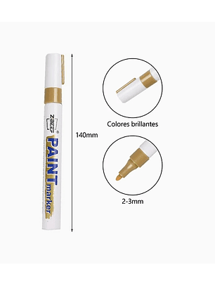 Marcador Permanente - Dorado