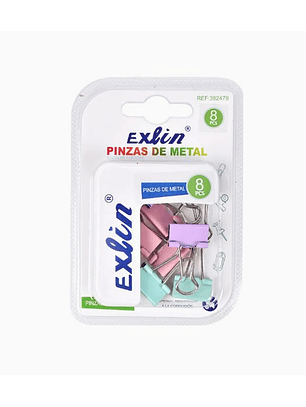 Pinzas de Metal Colores Surtidos