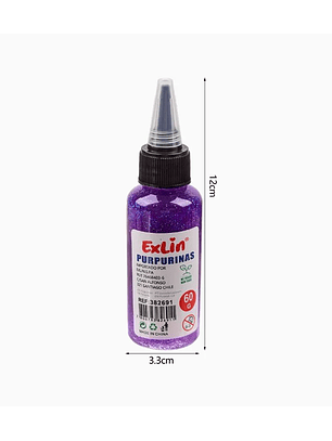 Purpurinas Glitter de Colores - Morado