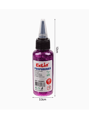 Purpurinas Glitter de Colores - Fucsia