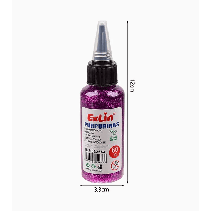 Purpurinas Glitter de Colores - Fucsia 1