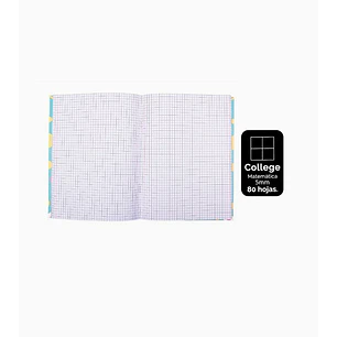 Pack 8 Cuaderno College Matemática 80 Hojas
