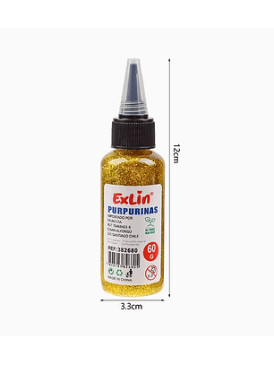 Purpurinas Glitter de Colores - Dorado