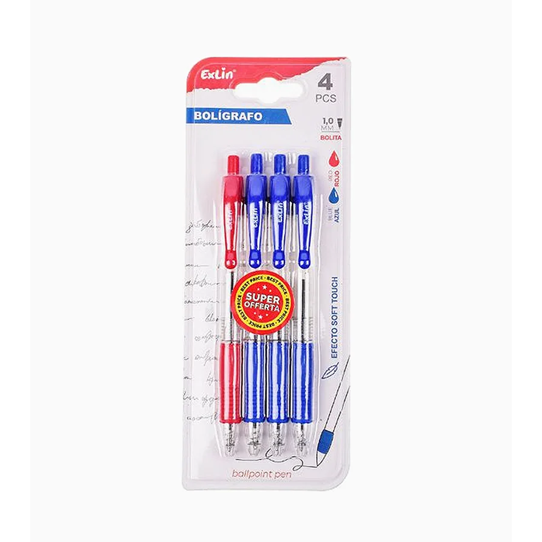 Bolígrafo Simples 4 pcs 1